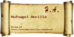 Hufnagel Ancilla névjegykártya
